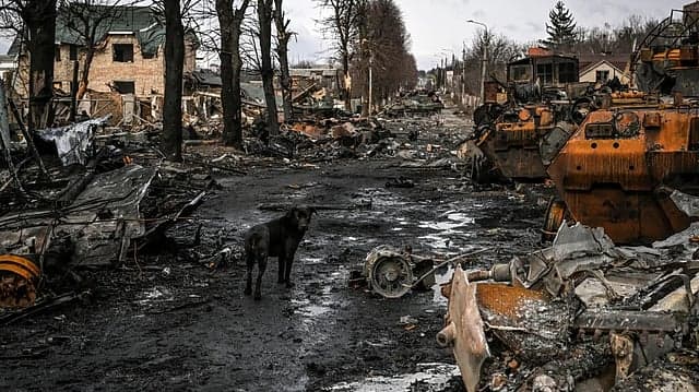 destroyed russian armoured vehicle