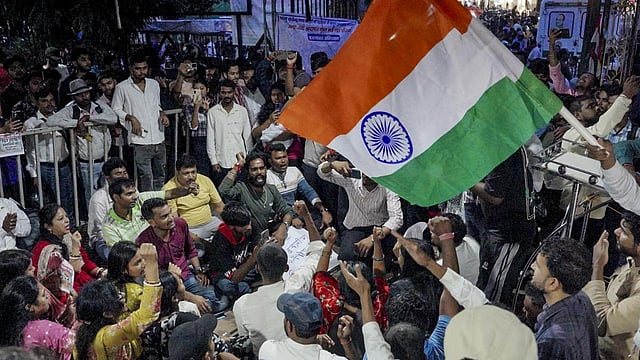 students protest